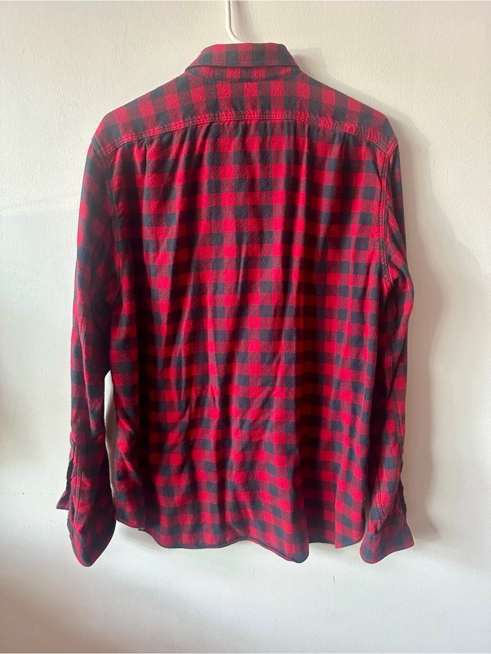 J.Crew Red & Black Buffalo Plaid Flannel Shirt – Size Large